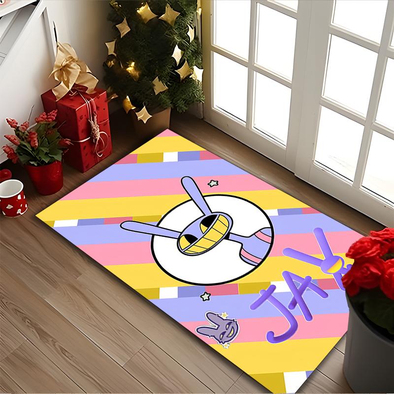 1pc Digital Printed Chair Rug for Home Office Use, The Amazing Digital Circus Carpet Appropriate for All Seasons, Soft Area Carpet