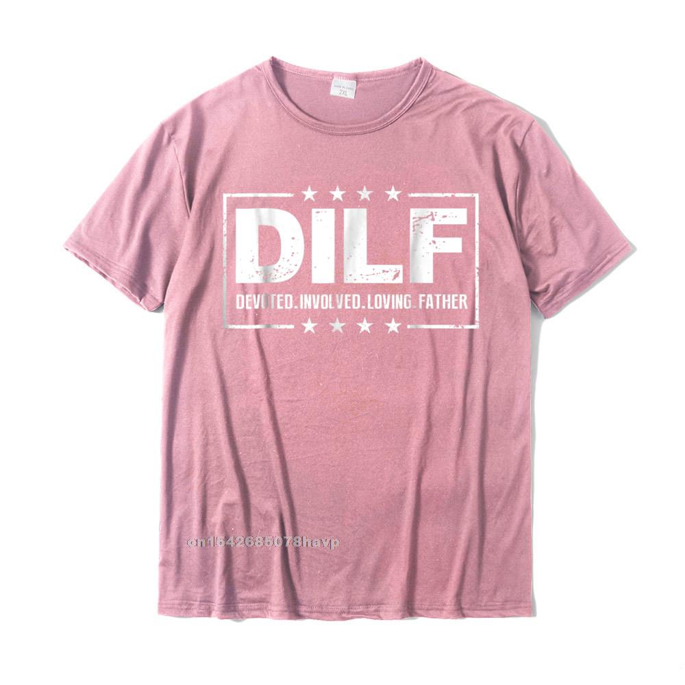 T-shirt Unisex DILF Padre Devoto Coinvolto Amorevole Papà Papa Cotone Europa Top Maschili Camicia Classica Nuovissima T-shirt
