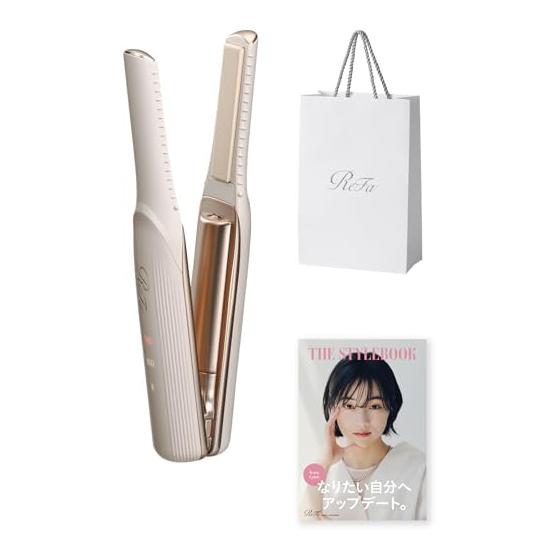 New color [Official store only] ReFa FINGER IRON ST/ReFa FINGER IRON ST (Ivory) Hair arrangement guidebook and shopper included