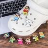 Charms para Zapatos de Dibujos Animados Crayon Shin-chan - Accesorios Desmontables de Goma PVC para Zapatos con Agujeros