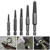 5x/Set Hexagonal Shank Screw Extractor Practical Spiral Flute Bolt Extractor Set Easy out Broken Screwdriver Extractor