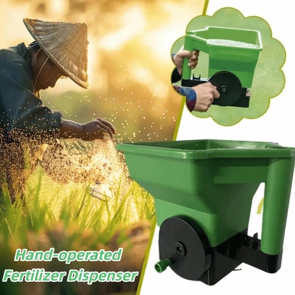 Easy Crank Hand Crank Spreader Even Dispersal Multipurpose Dispenser Daily Planting