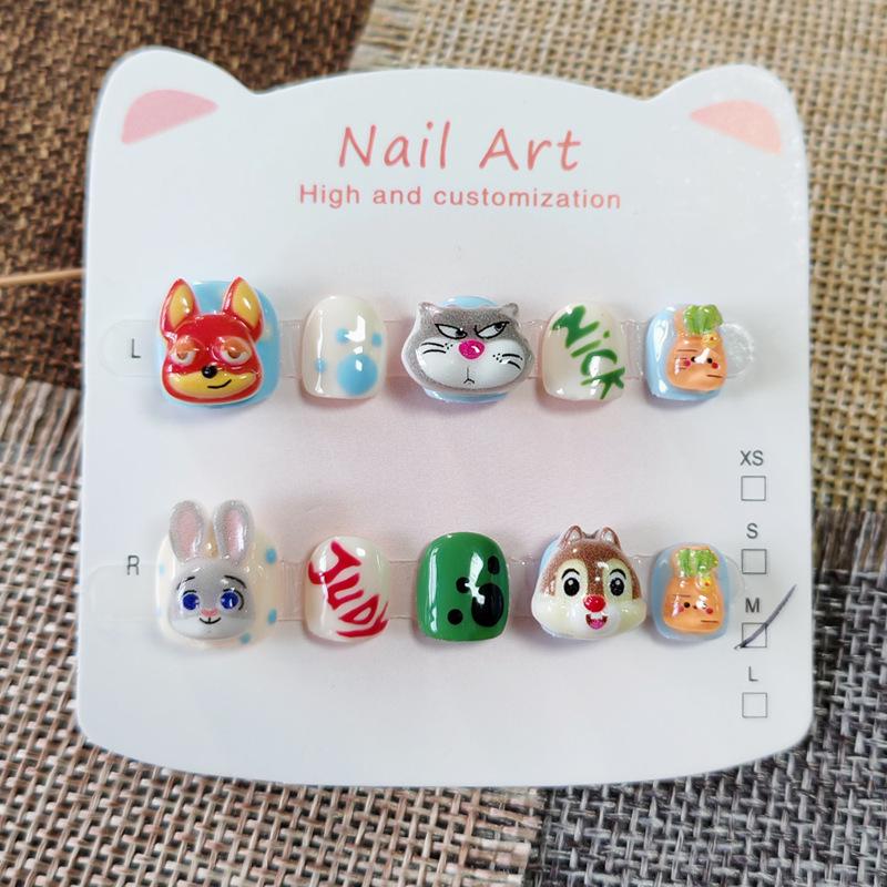 Zootopia Rabbit Nail Stickers for Girls (Ages 3-12)