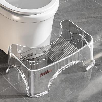 Transparent Thickened Toilet Footrest for Bathroom and Bedroom Use