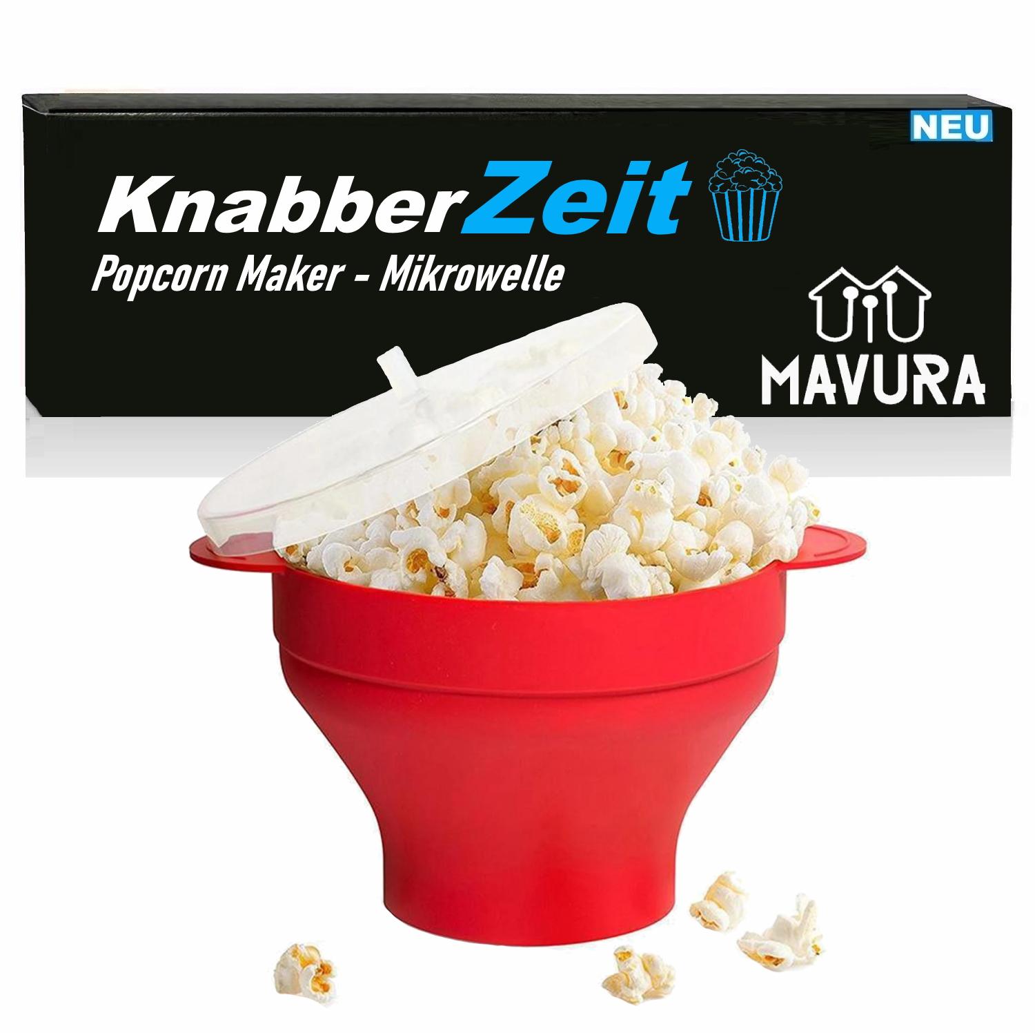 

KNABBERZEIT Popcornmaker Popcorn machine Popcorn Maker Silicone for microwave