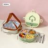 WORTHBUY 4/5 Compartment Portable Bento Lunch Box Microwave Safe Sealed 304 Stainless Steel Lunch Container Set For Kids Student