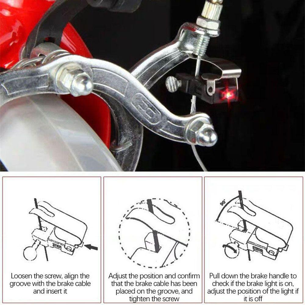 Light Brake Rear Light Bicycle Rear Light Bike Taillight Bicycle Brake Light Cycling Lantern