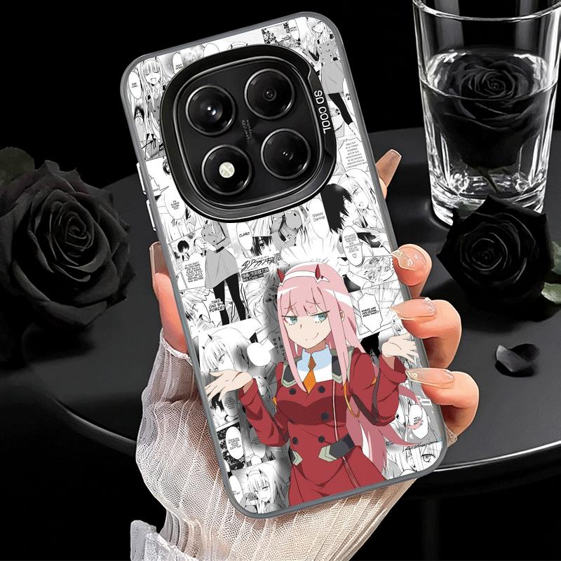 Darling Zero Two 02 Anime Soft Phone Case for Xiaomi Redmi Note 13 14 15 Pro Plus 12S 12 11S 11 11T 10S 10 Shockproof Cover Back