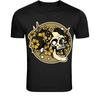 Floral Skull Moon T-Shirt - Gothic Flower Skull Graphic Tee