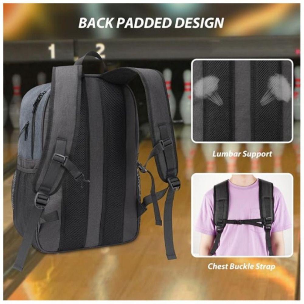 Sac de Bowling Grande Capacité avec Compartiment à Chaussures Sac Tote de Bowling pour Hommes Femmes