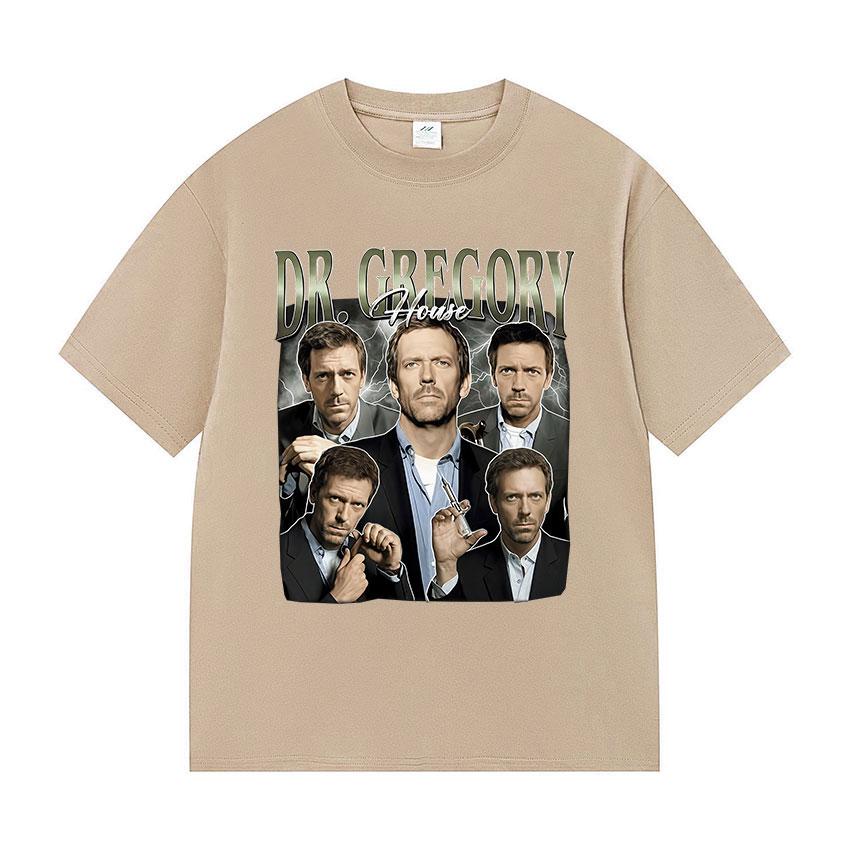 Dr Gregory House Md Vintage Graphic T Shirt Unisexs Gothic Fashion Short Sleeve Tshirts Unisex Casual 100 Cotton Tshirt Streetwear