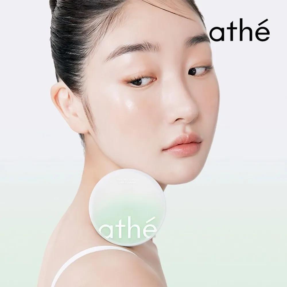 ATE Vegan Relief Lighting Tone-Up Sun Cushion Tone Correcting Green (Veggie Green) (SPF 50+/PA++++)