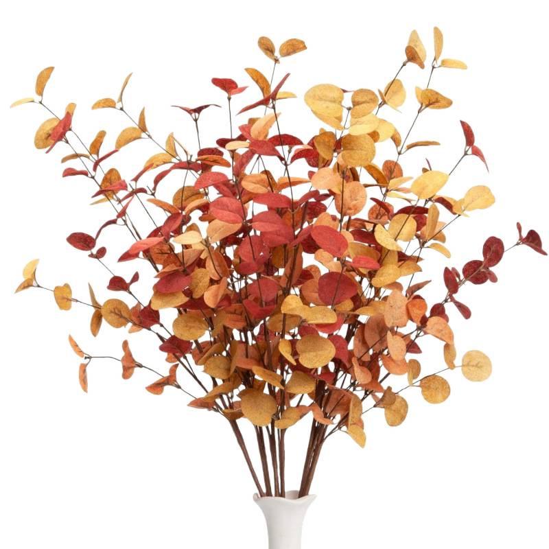 Autumn Artificial Eucalyptus Stems for Home and Office Decor