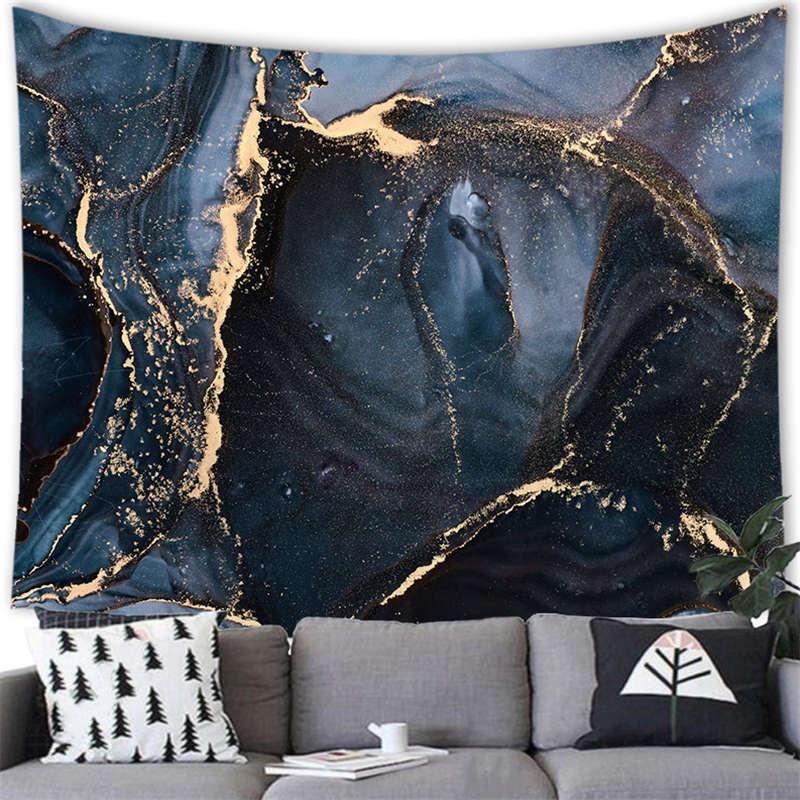 Luxury Wall Hanging Marble Texture Pattern Tapestry Painting Bedroom Living Room Decoration Room Background Hanging Wall