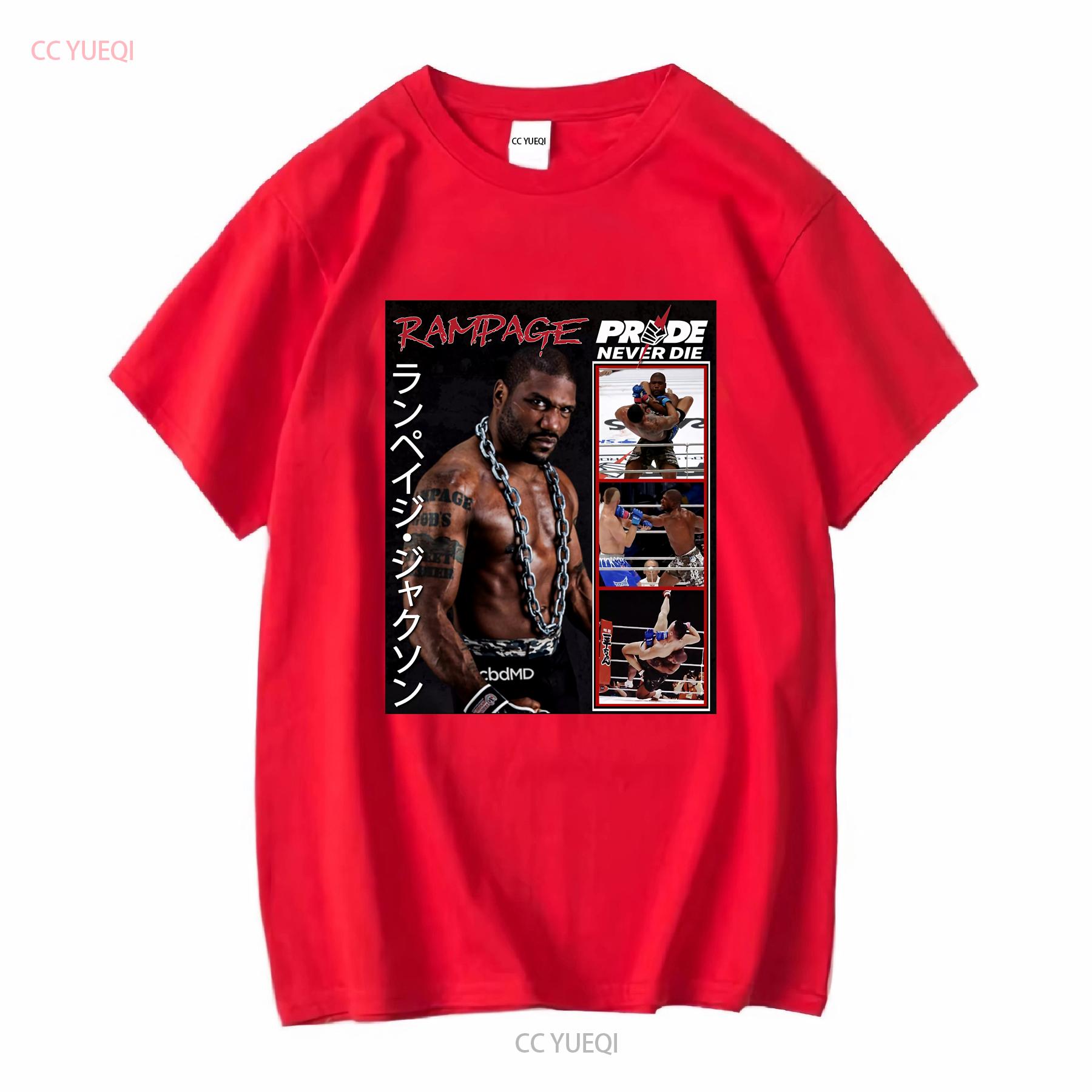РАСПРОДАЖА Rampage Jackson Pride Never Die Классическая Винтажная Футболка Размер S 5XL винтажная Стиранная Универсальная дизайнерская одежда Повседневная S