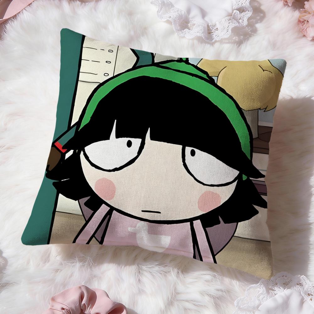 

Sarah and Duck Cushion Cover Premium Comfort Reversible Pillow Cove -Two in One Design for Any Room & Car Interior 30cmx30cm