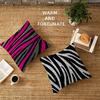 Black White Color Print Zebra Pillow Gift Home Office Decoration Bedroom Sofa Car Cushion Cover Case 45x45