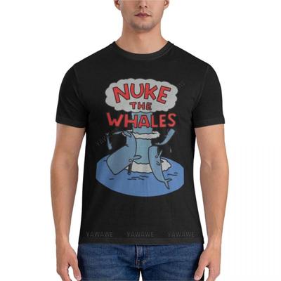 Nuke the Whales Classic T-Shirt Mens Big and Tall T Shirts Men Clothing Mens T Shirt Graphic Vintage T Shirt