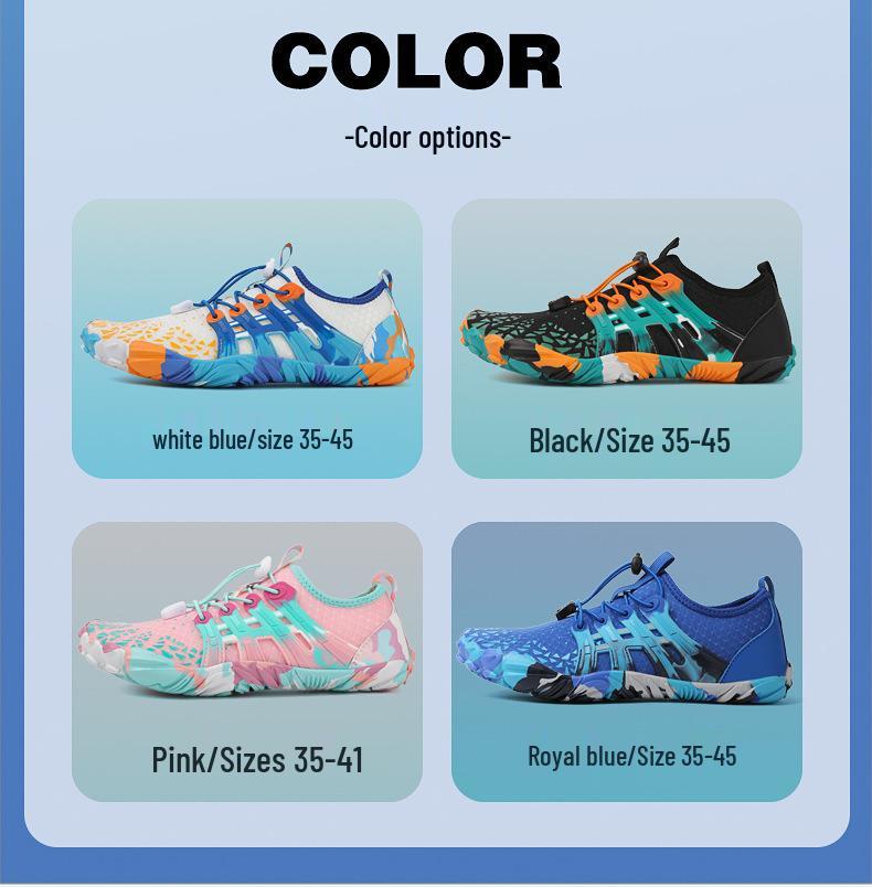Lightweight Quick-Dry Anti-Slip Anti-Cut Water Shoes for Beach, Rafting, and Outdoor Use