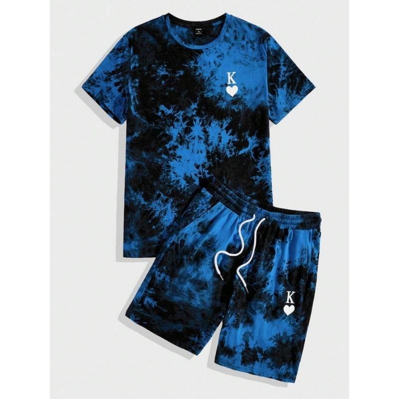 Summer Daily Men's Casual Shorts 3D Black And White Printed Men's T-shirt Shorts Set Urban Street Men Fashion Short Sleeves