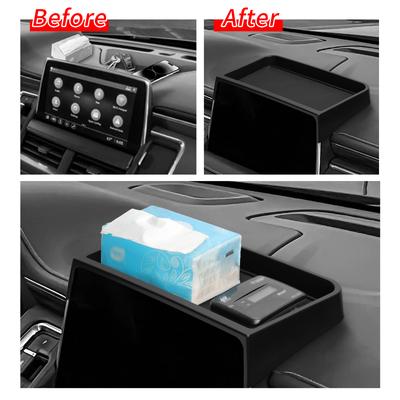 For GMC Yukon Chevy Suburban/Tahoe Not for Denali 2025-2025 Car Dashboard Tray Central Control Screen Rear Storage Box