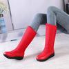 Warm Fur High Snow Boots Women Winter Shoes Casual Wedges Down Waterproof Black Red White Thick Plush Knee High Boots Girls