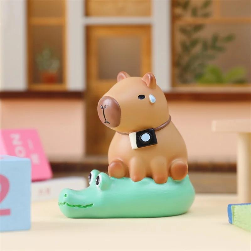 New Capybara Blind Box Animal Kapibara Figure Toys Surprise Box Kawaii Action Model Kid Birthday Gift