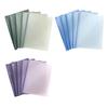 5Pcs Clear File Sleeve with Long Clamp Document Test Paper Organizers Large Capacity Filing Folder for Sutdent Teacher