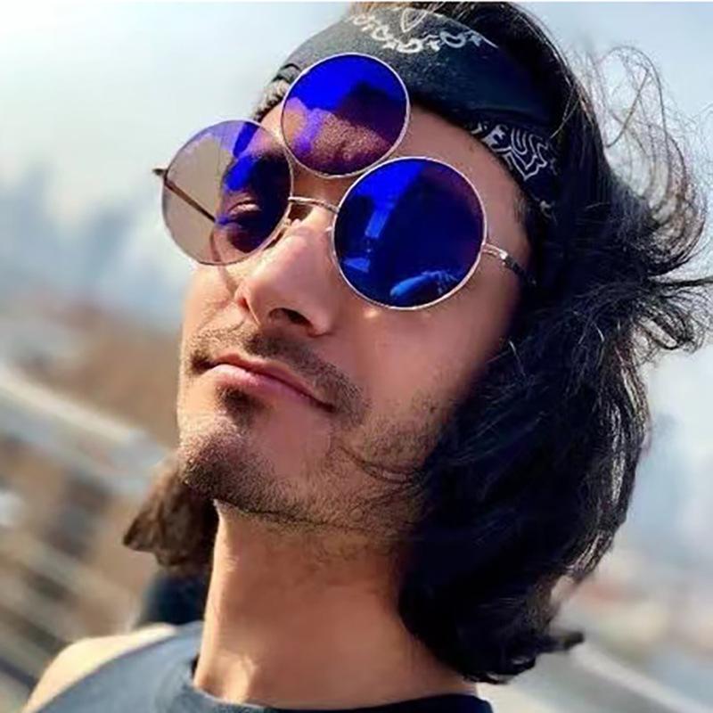 Fashion Sunglasses Funny Three Lens Outdoor Protection Sunglasses