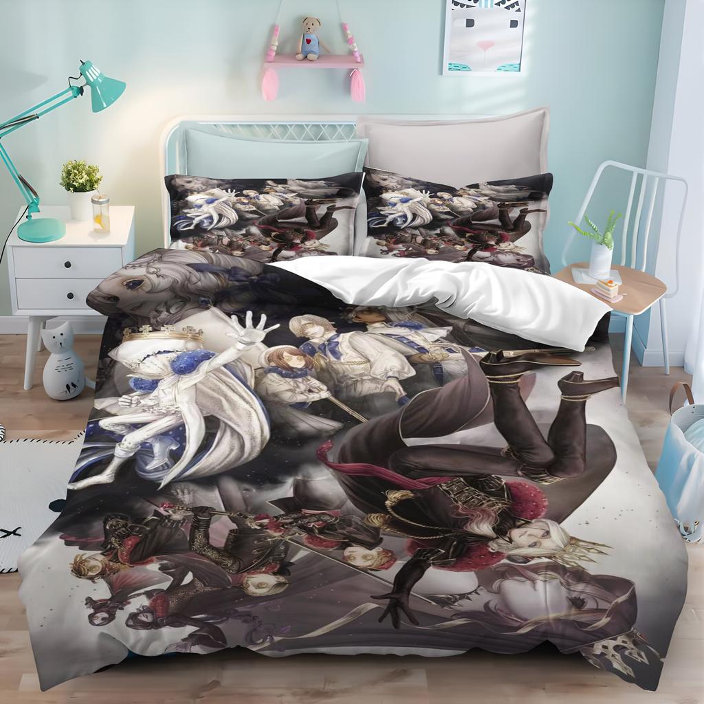 Modern Print Fifth Personality Duvet Cover Set - Children's Bedroom Comforter Bedding 3 Piece Mattress Sets for Home