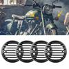 4 Stück Blinkerlichtschutz Retro CNC Blinkergrill Passend für Royal Enfield Classic 500