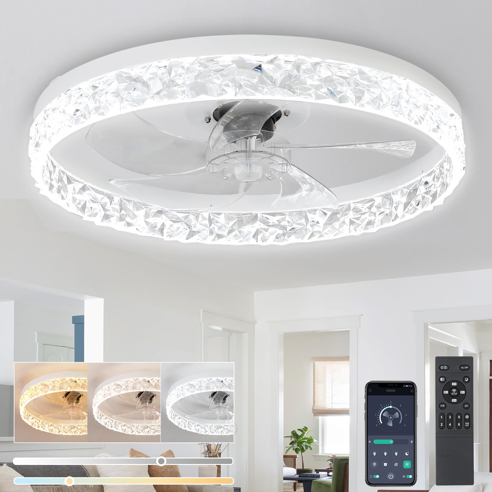 

Светильник-потолочный вентилятор Rikikokiri [Высокий воздушный поток, Высокая яркость, Тихий] Светодиодный вентилятор с циркулятором, Освещение, Вентилятор, Подходит для 8 татами (8 татами), 12 татами