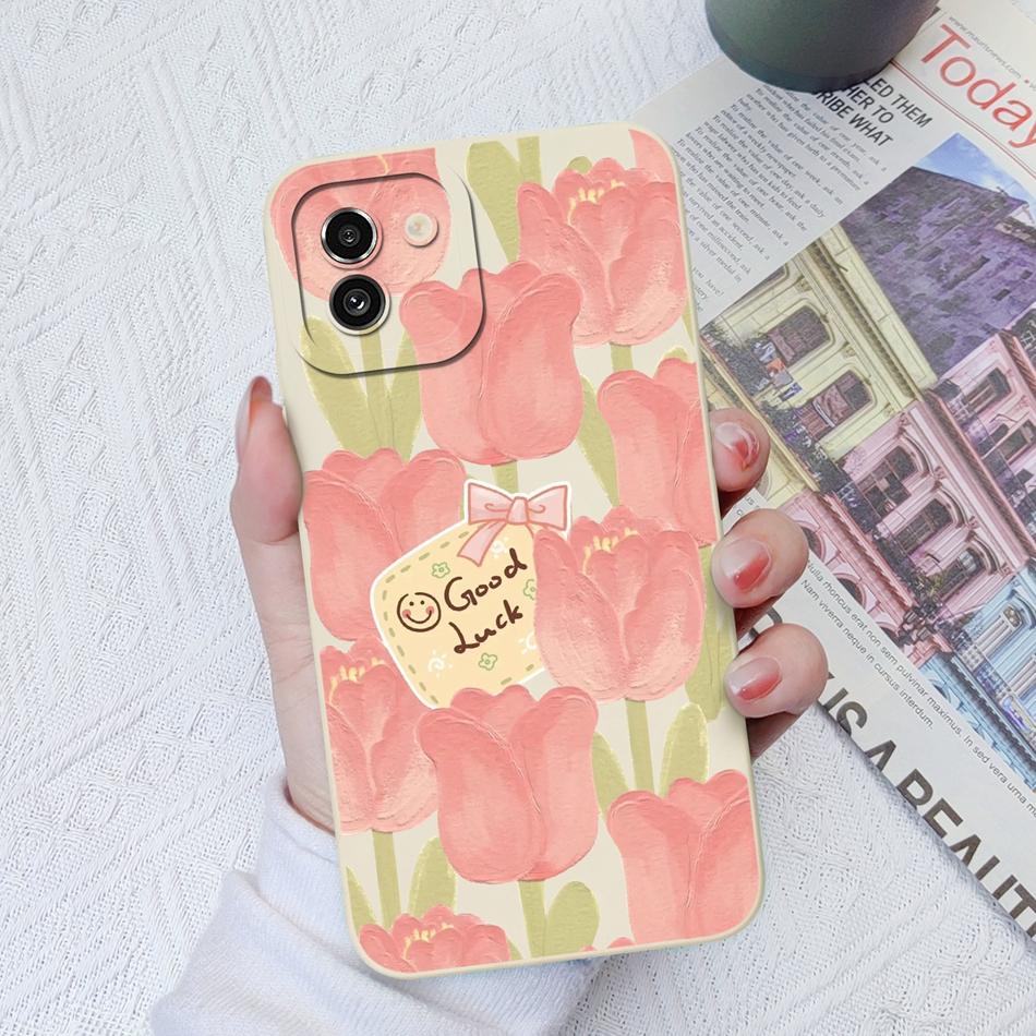 Case For Samsung A03 Core A03S Painted Soft Liquid Silicone Fashion Back Cover For Samsung Galaxy A 03 A03Core A03 S Funda Coque