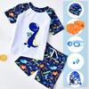 WEZHO Kids Cartoon Split Swimsuit Set