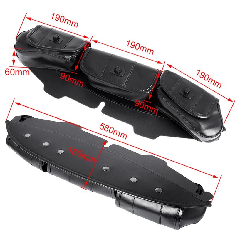 Motorcycle Front Bag Windshield Bag Tool Bag Fuel Tank Bag Fairing Pouch For Electra Street Glide 1996-2013