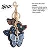 Durable Butterfly Keyring Keychain Pendant Imitation Leather Texture Key Chain