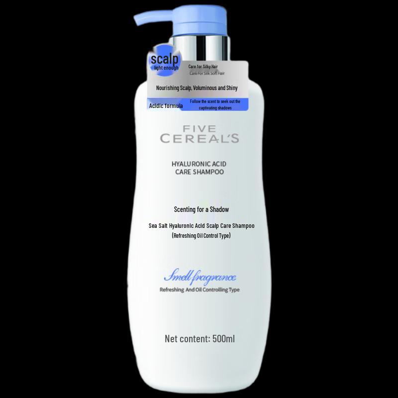 Корейский шампунь против перхоти и контроля жирности с пятью злаками