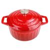 22cm Enameled Cast Iron Dutch Oven With Lid Heavy-Duty Casserole Dish Braiser Pan For Stews Baking 3QT Kitchen NonStick Stew Pot