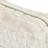 Borsa Cosmetica in Pelliccia Crema Poliestere e Nylon 18X10X11 Cm