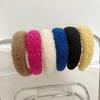 Soft Warm Coral Fleece Headband Women Hair Holder Female Accessories Headwear Scrunchies Vintage Make Up Girls Hairs