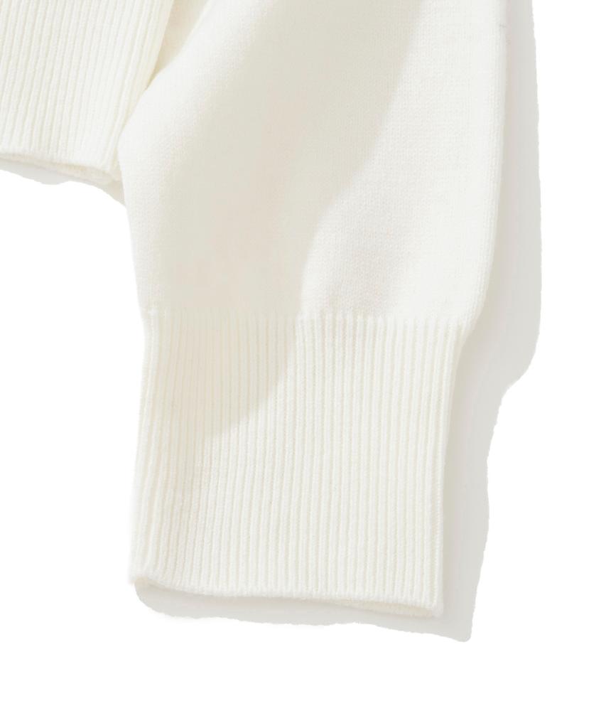 KNITTED (W) Basic Essential Washable Round Knit Ivory