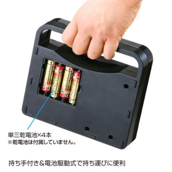 Sanwa Supply TV-Lautsprecher-Erweiterung (5m Kabel, Schwarz) MM-SPTVBK