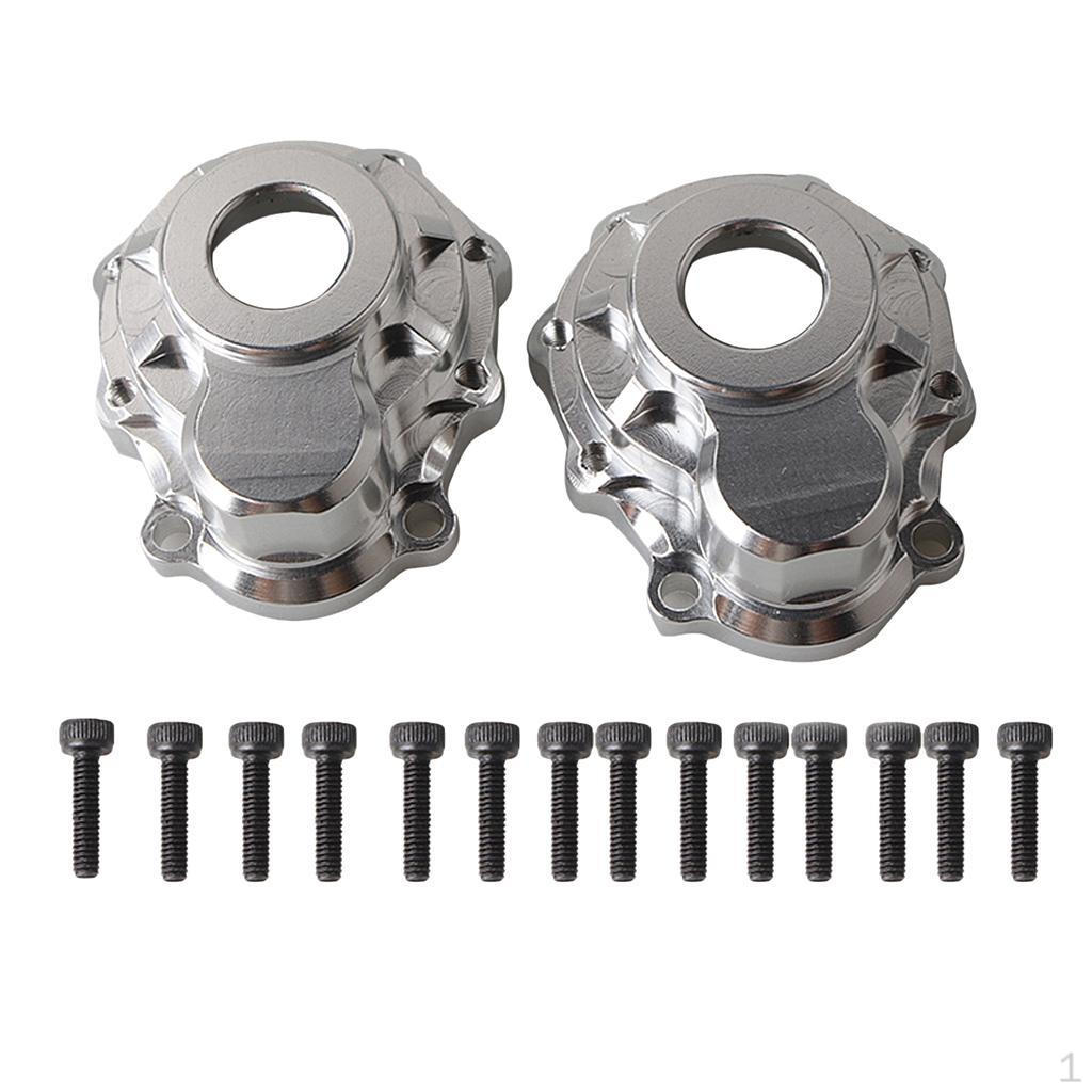 

2Pcs Alloy Drive Housing for 4 1:10 RC Climbing Car Parts Titanium