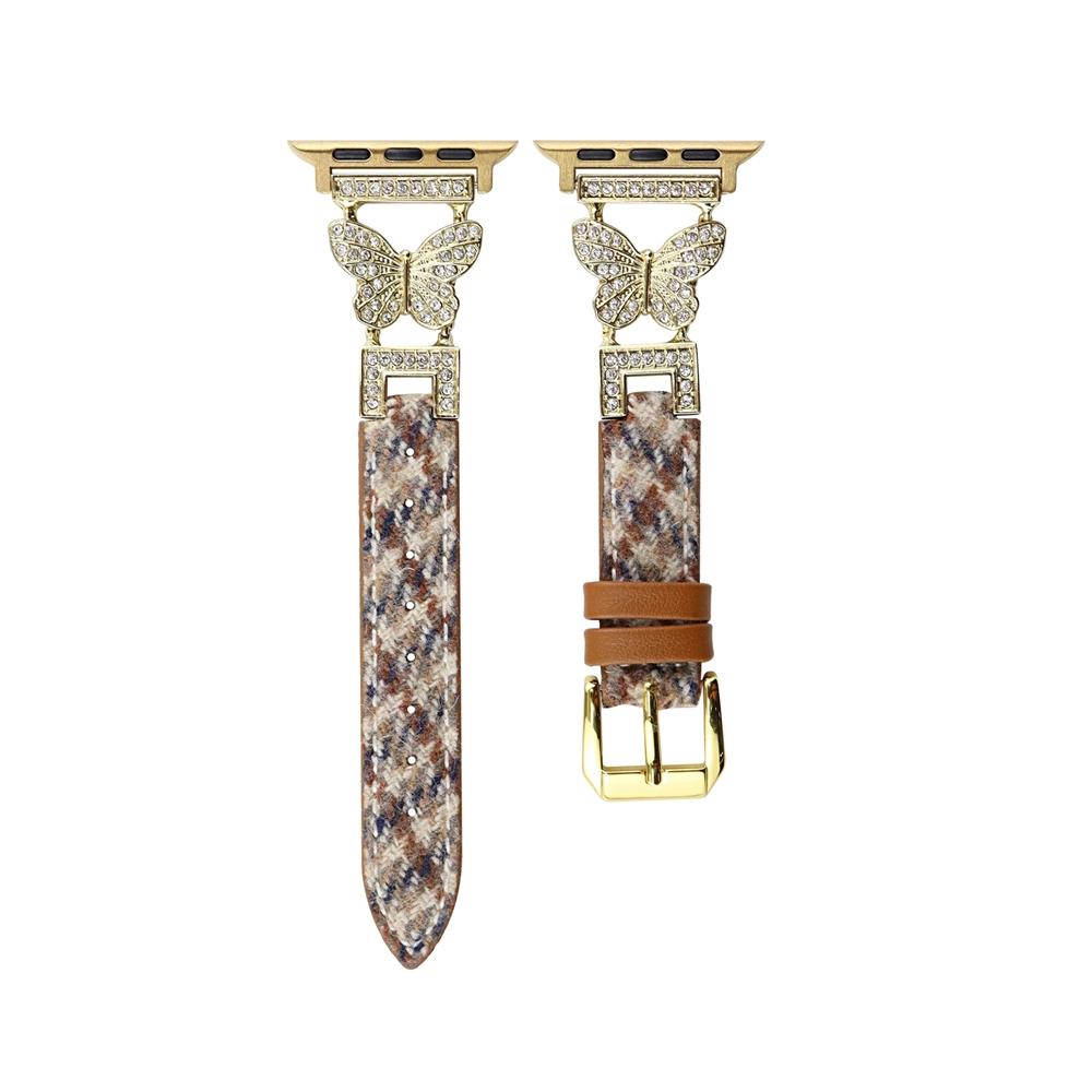 Curea din piele fluture pentru Apple Watch Series 9 8 7 6 5 4 3 2 Se Curea de ceas pentru bratara IWatch Ultra 41mm 45mm 40 44mm 38 42mm