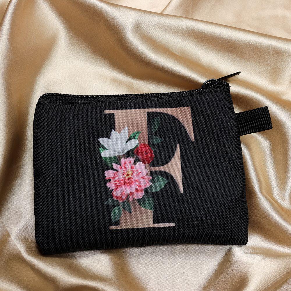 1Pcs Letter Print Coin Purse Women Mini Card Holder Small Wallet Pouch Daily Storage Bag Girls Purse Clutch