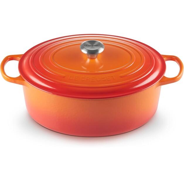 Чугунная жаровня Le Creuset Signature овальная 33 см духовка красная 7,5 л (21178330902430)