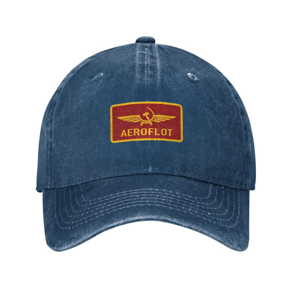 Symbol Aeroflot For Aviation Plane Fan Casual Baseball Cap Summer Trucker Hat Wholesale Hiking Fishing Hip Hop Hats Funny Caps