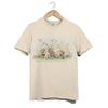Lazy Dog In Flower Field T-Shirt – Cute Basset Hound Nature Scene Unisex Graphic