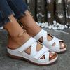 2023 Summer New Roman Sandals Casual Wedge Slippers Hollowed Out Fashion Breathable Women's Shoes