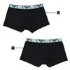 Emporio Armani Men's Boxer Briefs, Plain with Monogram Logo, 3-pack, XL Size, Available In Black, Orange, Green, and Pink. (EM000259 AF20668 MC061 XL)